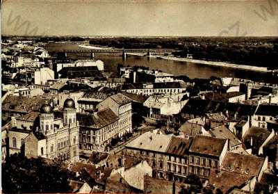  - Slovensko - Bratislava - celkový pohled na řeku, most, velký formát