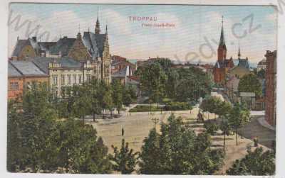  - Opava (Troppau), náměstí, FRanz Josefs platz, kolorovaná