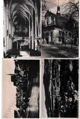  - 4x Český Krumlov, Krummau, celkvoý pohled, kostel