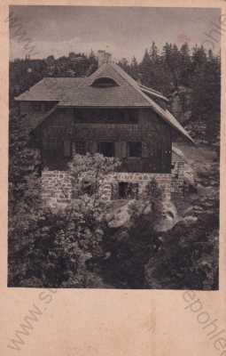  - Třístoličník Dreisesselfelsen Dolní Šumava, Český Krumlov, Krummau,chata