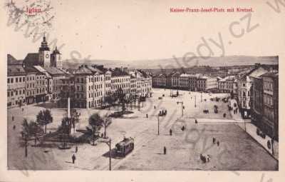  - Jihlava Iglau, náměstí, tramvaj