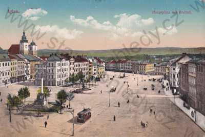  - Jihlava Iglau, náměstí, tramvaj, barevná
