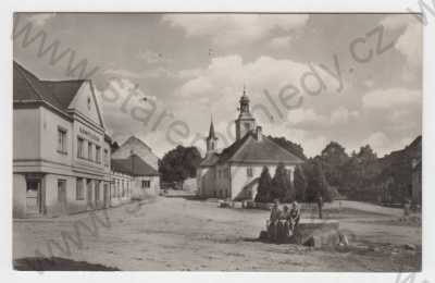  - Bělčice (Strakonice), městys, náměstí, kampelička, kostel, Orbis