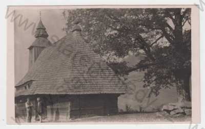  - Slovensko, Dara (Župa Zemplínská), dřevěný kostel, foto Plicka