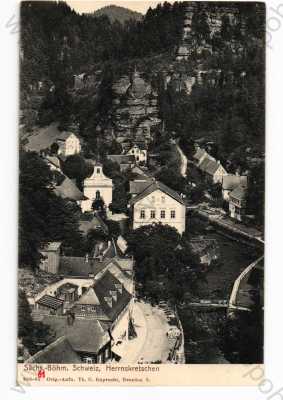  - Hřensko, Děčín, částečný záběr města