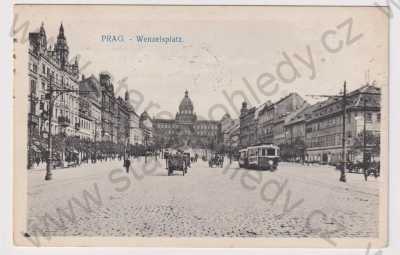  - Praha 1, Václavské náměstí (Wenzelsplatz), tramvaj, Muzeum