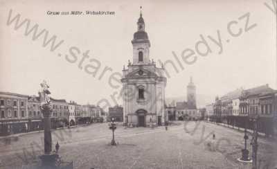  - Hranice Weisskirchen, Přerov Prerau náměstí, kostel