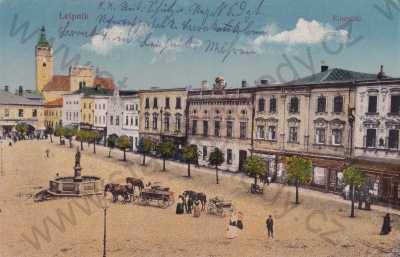  - Lipník nad Bečvou, Přerov Prerau náměstí, kostel, barevná