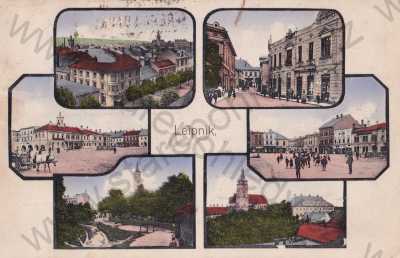 - Lipník nad Bečvou, Leipnik, Přerov Prerau náměstí, kostel, barevná