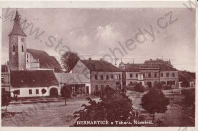  - Bernartice, Tábor, náměstí, kostel