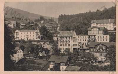  - Jánské lázně, Johannisbad, Trutnov, Riesengebirge, Krkonoše, částečný záběr města