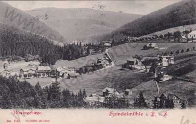 - Špindlerův mlýn, Spindelmühle, Trutnov, Riesengebirge, Krkonoše, celkový pohled