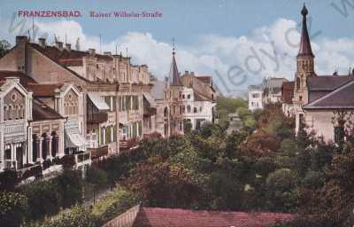  - Františkovy lázně, Franzensbad, Cheb, Eger, vily, barevná