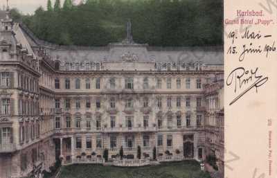  - Karlovy Vary, Karlsbad, Grand hotel Pupp, barevná