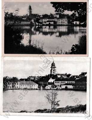  - 2x Počátky Pelhřimov, celkový pohled, rybník