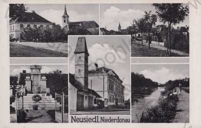  - Neusiedel, Rakousko, kostel, pomník