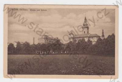  - Moravská Třebová (Mähr. Trübau), Svitavy, kostel, škola