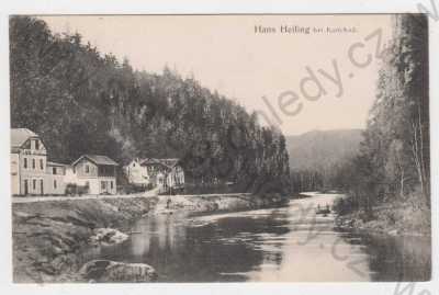  - Svatošské skály (Hans Heiling), Karlovy Vary, řeka, loď, skála