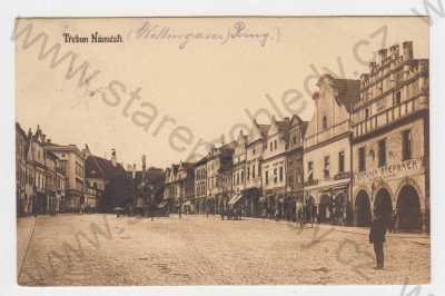  - Třeboň (Jindřichův Hradec), náměstí, podloubí, hotel, morový sloup