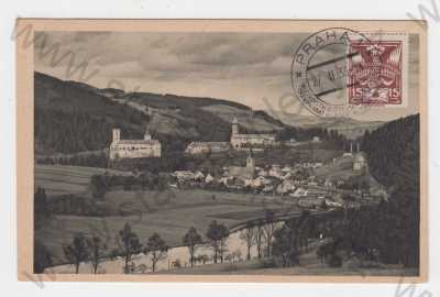  - Rožmberk (Český Krumlov), celkový pohled na město, hrad