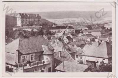  - Plumlov (Prostějov), hrad, část města, 1945