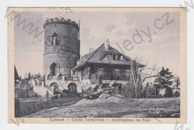  - Chata Terezinina (Český Krumlov), rozhledna na Kleti, Šumava, foto J. Wolf