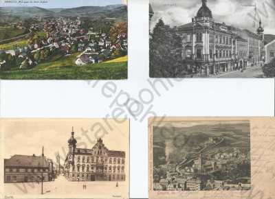 - 4x Praha, Smíchov, Národopisné muzeum, kaplička, Bazilika sv. Václava
