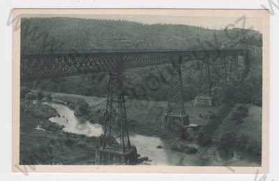  - Ivančice (Eibenschitz), Brno-venkov, viadukt-ocelový železniční most, řeka