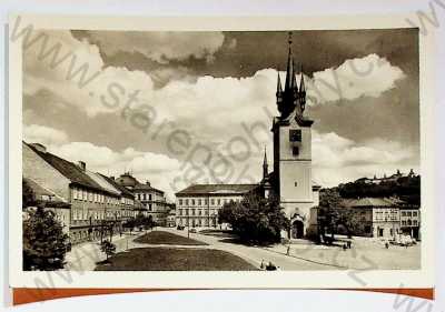  - Příbram - náměstí T. G. Masaryka, kostel sv. Jakuba, AUTO, Orbis