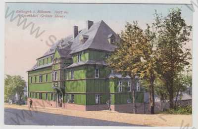  - Boží Dar (Gottesgab) - Karlovy Vary, hotel. Sporthotel Grünes Haus, kolorovaná