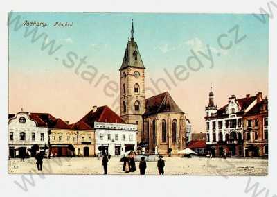  - Vodňany - náměstí, kostel, kolorovaná