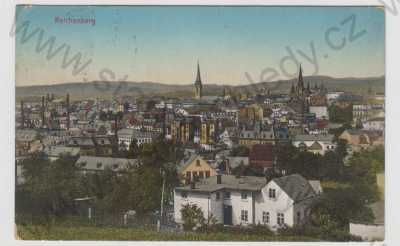  - Liberec (Reichenberg), celkový pohled, kolorovaná