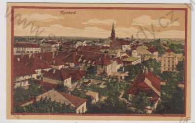  - Nymburk, celkový pohled, kolorovaná
