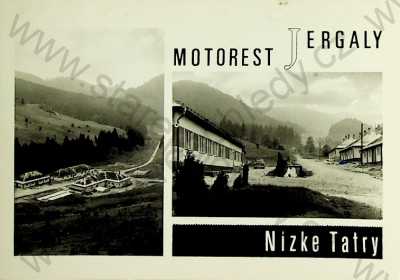  - Slovensko - Nízké Tatry - koláží více záběrů, Motorest Jergaly, pohled krajinou, velký formát