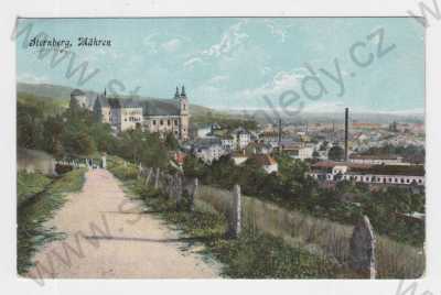  - Moravský Šternberk (Sternberg Mähren), Olomouc, kolorovaná, celkový pohled