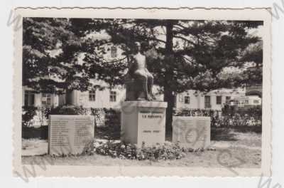  - Lázně Rožnov pod Radhoštěm (Vsetín), pomník T. G. Masaryka, socha, Fototypia-Vyškov
