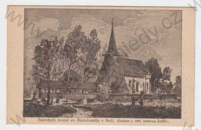  - Kočí (Chrudim), starobylý kostel sv. Bartoloměje, celkový pohled