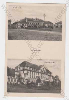  - Jevíčko (Svitavy), koláž, náměstí, sanatorium