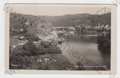  - Řevnice (Praha- západ), celkový pohled, řeka, skála, Foto-fon