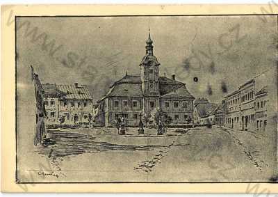  - Hlinsko, Chrudim, radnice, K. Beneš