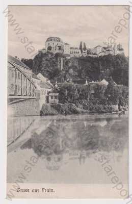  - Vranov nad Dyjí (Frain) - Znojmo, zámek, část města, řeka, most