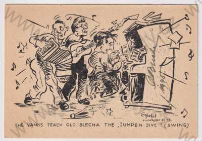  - Plzeň, US Army, J. Blecha, podpis