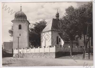  - Pavlov (Žďár nad Sázavou), kostel, hřbitov, velký formát Pressfoto