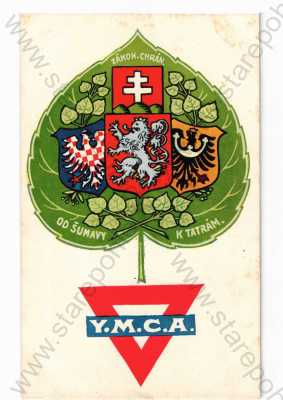  - YMCA,od Šumavy k Tatrám, znak, erby