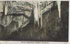  - Sloup- Sloupsko-šošůvské jeskyně- 4 ks- Brouškova jeskyně- vodopád, skupina sněhobílých stalagmitů; Sloupská jeskyně- strop, skupina krápníků; kolorovaná