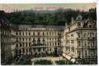  - 4x Karlovy Vary divadlo pohled ulicí kolonáda hotel Pupp