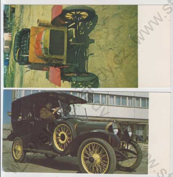  - 4x Osobní automobil, Voituretta Laurin a Klement TYP BS (1907), Laurin a Klement TYP MF (1917), Voituretta Lautin a Klement TYP 